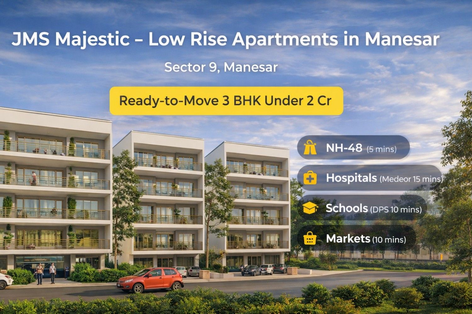 JMS The Majestic  Low Rise Apartment in Manesar Gurgaon